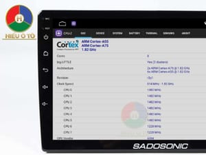 thông số kỹ thuật chipset màn hình android ô tô sadosonic