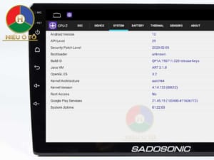 Màn hình android ô tô sadosonic chạy android 10