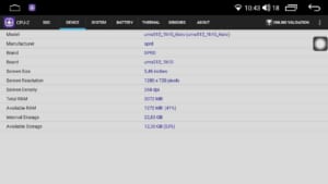 Thông số màn hình và Ram màn android Jetek