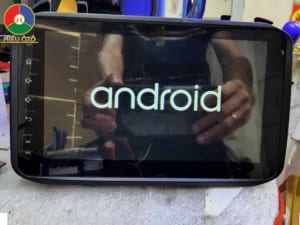 Màn android kia morning treo logo