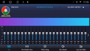 Equalizer màn hình ô tô
