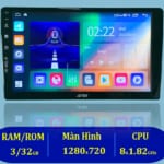 Màn Android Oto Jetek J3 Ram 3GB Rom 32GB CPU 8×1.82GHz