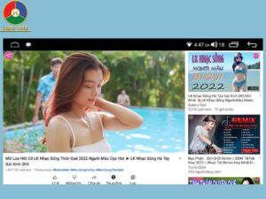 Ứng dụng Youtube Vance trên màn hình Android ô tô