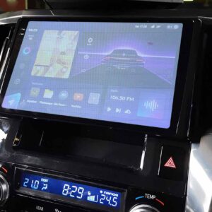 trắng mờ màn hình android toyota alphard