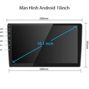 kích thước màn hình android ô tô 10inch