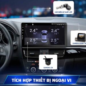 màn hình android kia carnival kết nối các thiết bị lắp ngoài