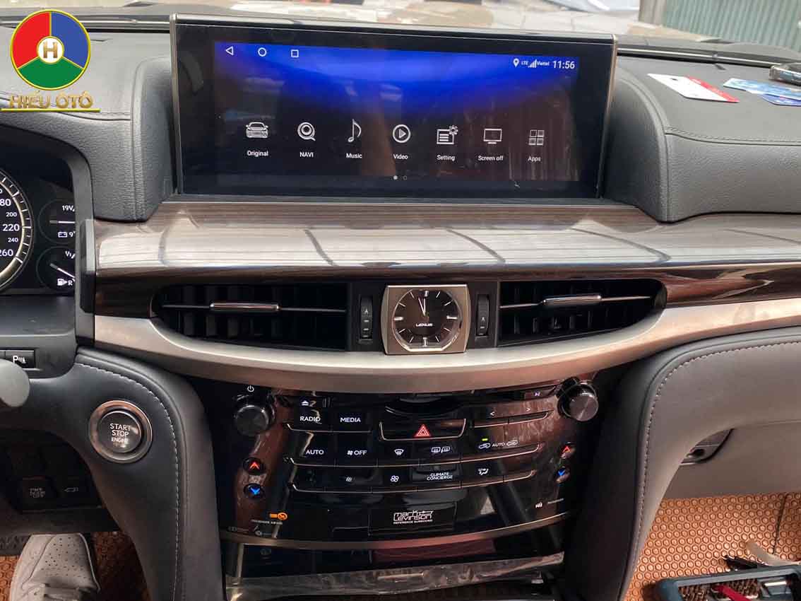 màn hình android 12.3inch xe lexus lx570