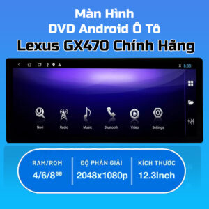 màn hình android ô tô lexus gx470