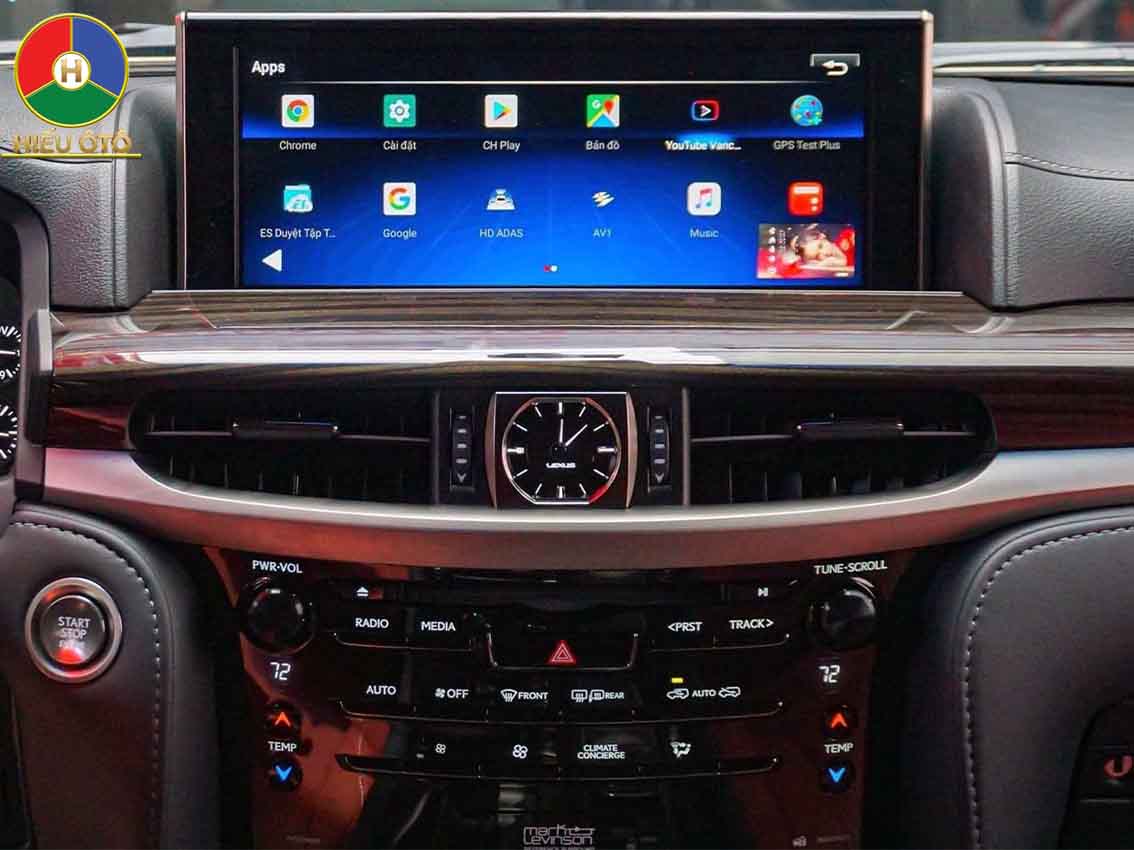 màn hình android ô tô lexus lx570