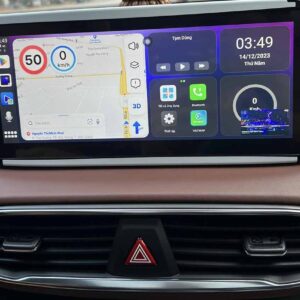 android auto box xe oto hyundai santafe 2021