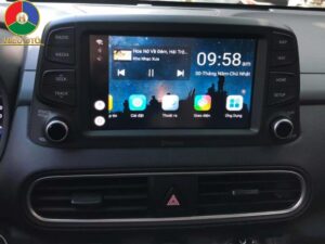 android auto box xe oto hyundai kona